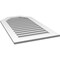 Ekena Millwork Octagonal Top Surface Mount PVC Gable Vent: Functional, w/ 3-1/2"W x 1"P Standard Frame, 24"W x 42"H GVPOT24X4201SF - alternate 2